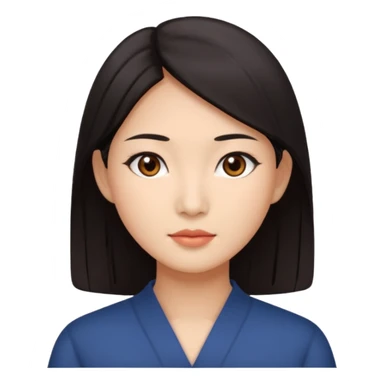asian woman sticker