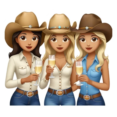 2 country girls partying  sticker
