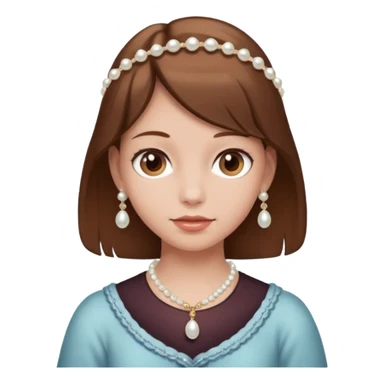 Pearl String Girl sticker