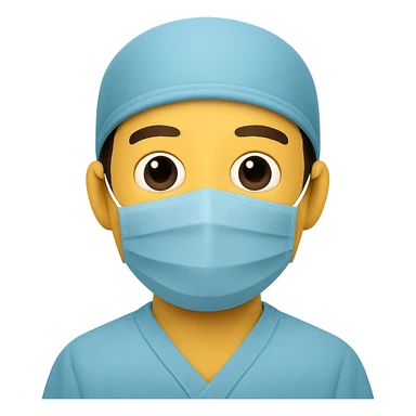 photorealistic healthcare worker, emoji style sticker