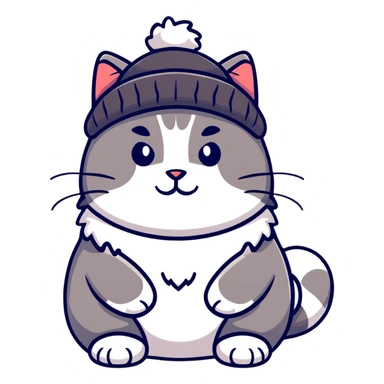 Cat in Moscow City sticker