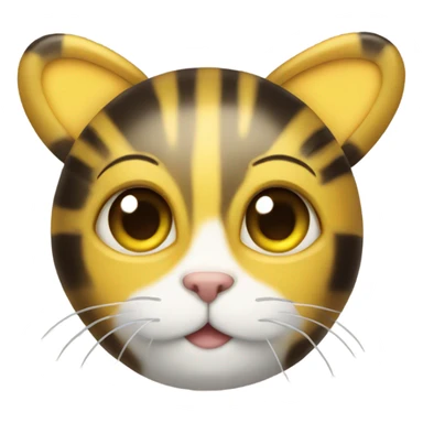 bee with cat ears sticker