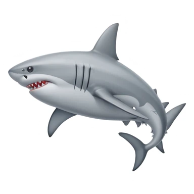 three-legged shark wearing Nike shoes sticker