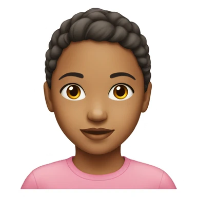 young girl mixed-race healthy sticker