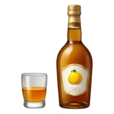 Bouteille de liqueur sticker