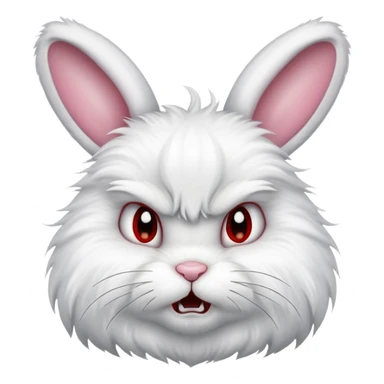 Bunny angry sticker