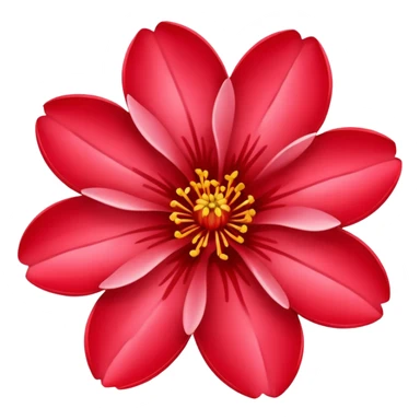 Red sakura sticker