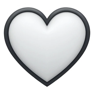 white heart with geometric pattern sticker