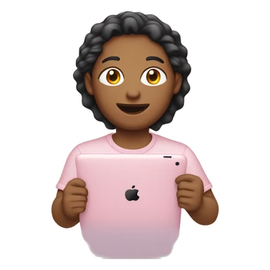 Light pink iPad  sticker