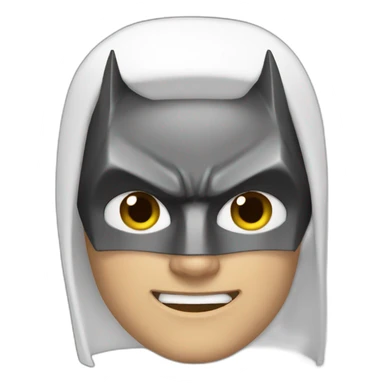 white batman sticker