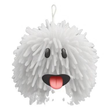 Synthetic mesh loofah sticker