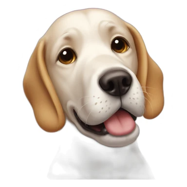 Snogging dog sticker