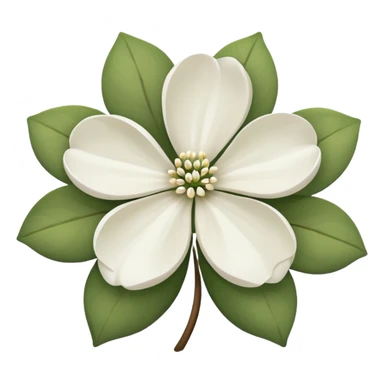 Dogwood flower sticker