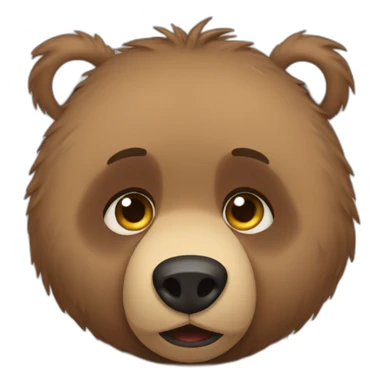 Baby grizzly bear sad tears sticker