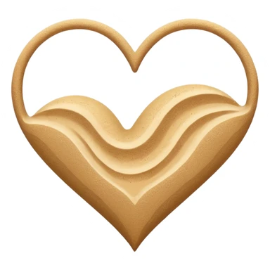 beach themed heart sticker