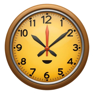CLOCK SHOWING NOON sticker