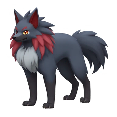 Zoroark-Mightyena-Zorua full body sticker
