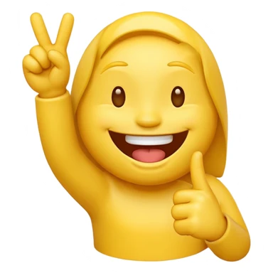 A laughing emoji that middle finger me sticker