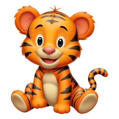 Tigger from Winnie the Pooh, bouncy and cheerful sticker