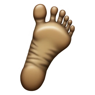 Dirty foot emoji sticker