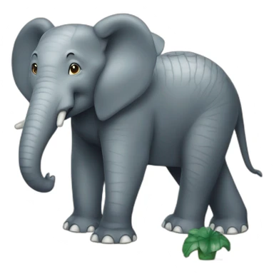 Éléphant sur crocodiles sticker