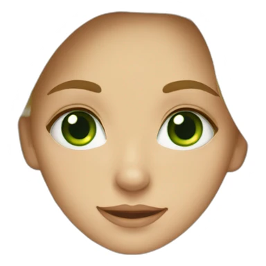 cute green-eyed blonde girl sticker