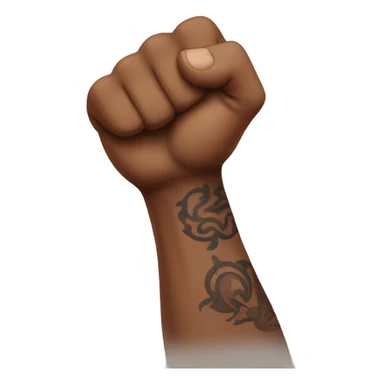 Flexing brown arm with tattoos sticker