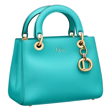 dior bag Turquoise colors sticker