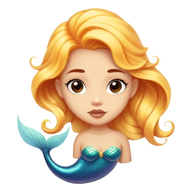 a teen girl with mermaid ancestors  sticker