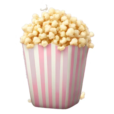 Light pink popcorn sticker