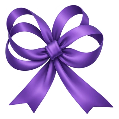 purple ribbon sticker