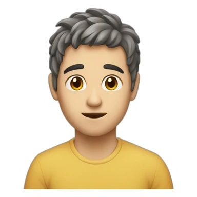 Tête givré sticker