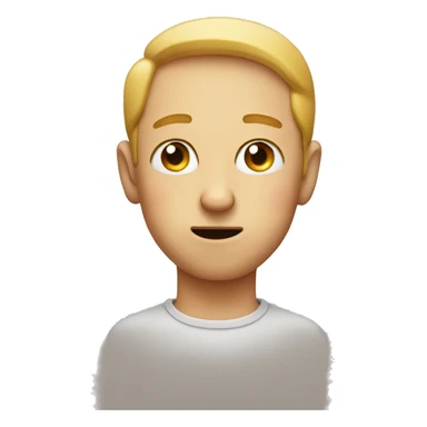 an emoji with a finger under his eyes  sticker