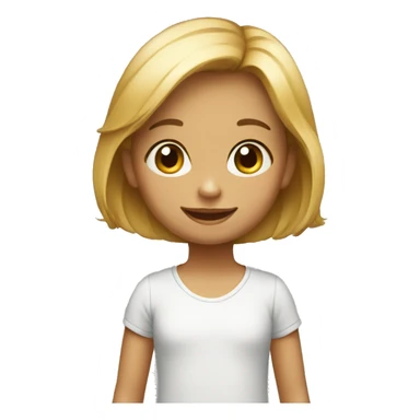 little girl with high boy sticker