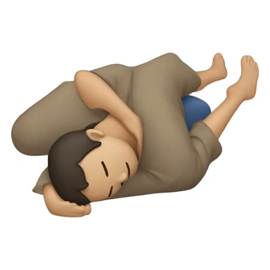 Person laying horizontal sticker