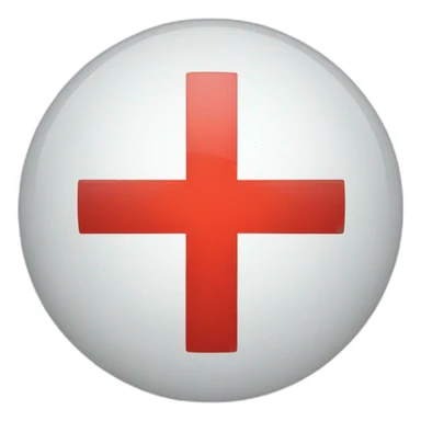 Red cross logo logistics sticker