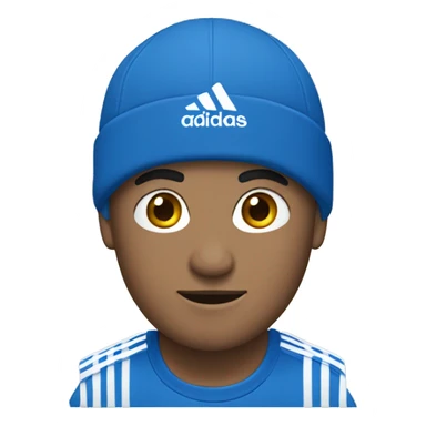 Blue Adidas sticker