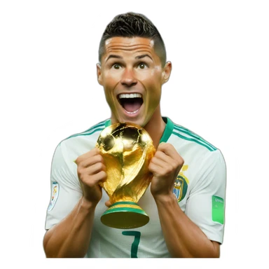 ronaldo winning World cup sticker