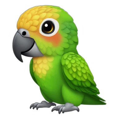 green-cheek-conure sticker