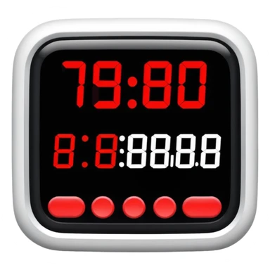 digital timer with 15:00 on the screen sticker