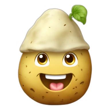 potato-smiling-in-hoodie sticker