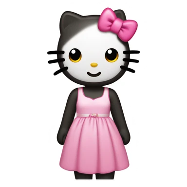 hello kitty in a dress sticker