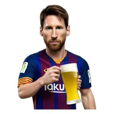 leo messi drinking mate sticker