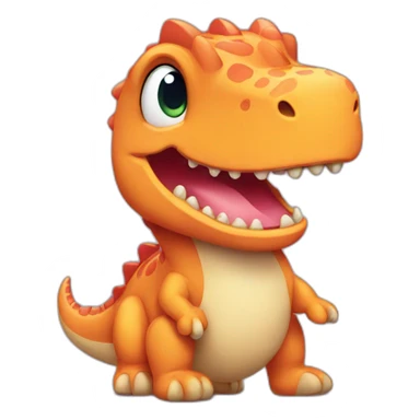 cute dino sticker