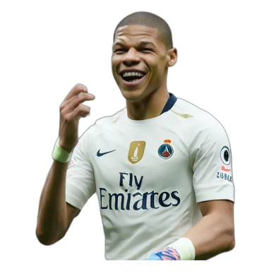 Mbappé qui fait une grimace  sticker