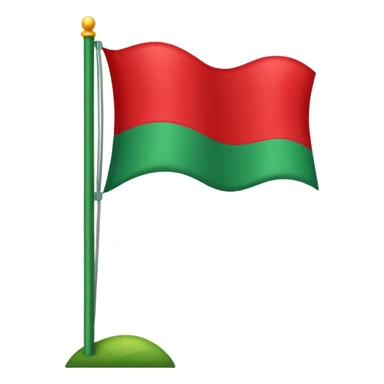 🚩 on green flag sticker