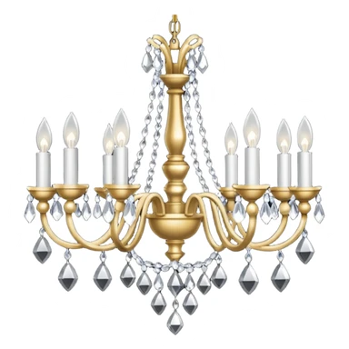 chandelier black sticker