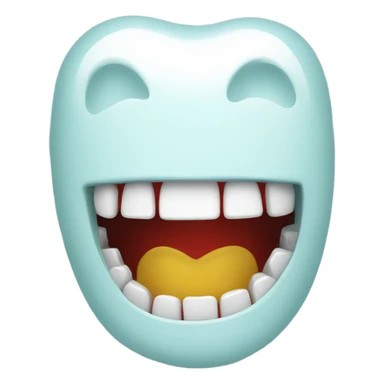 merry christmas teeth sticker