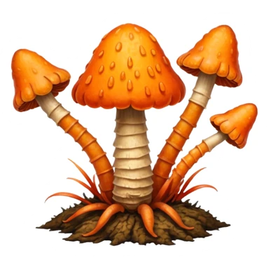 cordyceps mushroom sticker