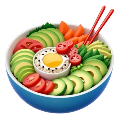 Poke bowl sticker